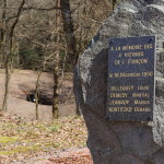 Galerie de l'Étançon, au premier plan présence de la stèle en hommage aux 4 dernières victimes de la mine